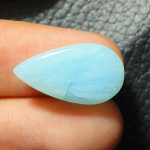 Peruvian Opal Pear Cabochon: Handmade Loose Gemstone, 5 CT (20x11x4 mm)