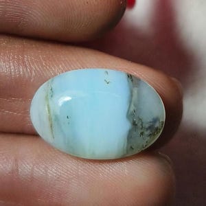 Peruvian Opal Cabochon: Oval Gemstone for Jewelry Making (17x11x5mm, 6 CT