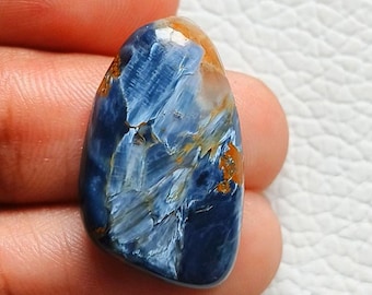 Natural Pietersite Cabochon Fancy Shape Handmade Loose Gemstone Making For Jewelry. 13 CT. 24x15x5 MM.