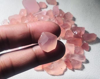 Naturlig rosenkvarts grov bit rå lot lös ädelsten (20-30 MM
