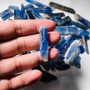 Raw Blue Kyanite Blades: Genuine Mined Loose Gemstone Crystals
