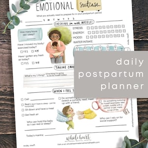 Postpartum Planner: 4th Trimester Workbook, New Mom Gift