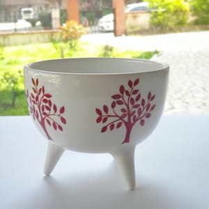 Sound of Trees  Ceramic Pot, Cute Ceramic Planter, Ceramic Flower Pot, Decorative Ceramic Pot , Handmade Ceramic Pottery, Plant Lover Gift