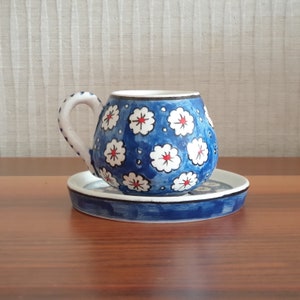Espresso Cups Set 7 oz, Ceramic Coffee Cup for Coffee Lovers, Housewarmings Gift for the Home, Espresso Lover Gift, Home Gift for Her