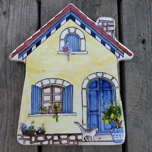 Hand Painted Key Holder,Key Hook, key rack,Ceramic Key Organizer, New Home Gift,Key Rack, front door decor,key cap,wall key holder,key cover