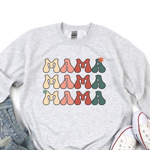 Mama Sweatshirt, Retro Mama Sweatshirt, Vintage Mama Sweatshirt, Cute Mama Sweatshirt, Gift for Mom, Mama Gift, New Mom Gift, Pregnancy Gift