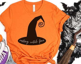Resting Witch Face Shirt, Funny Halloween Shirt, Halloween Shirt, Halloween Witch Shirt