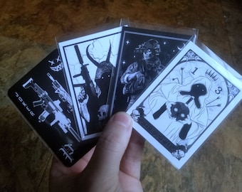 Military Style Dark Tarot Cards - Complete Set
