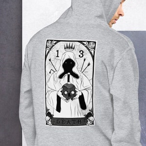 Diseño de la carta del Tarot de la Muerte (parte trasera) - Sudadera unisex