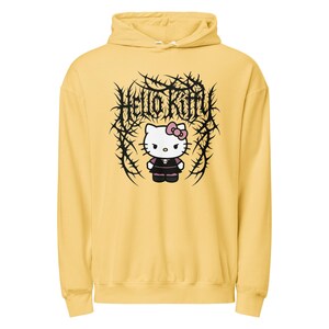Deathcore Hello Kitty Unisex garment-dyed lightweight hoodie