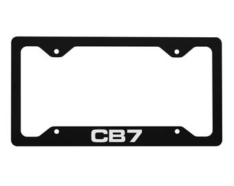 CB7 Honda Accord vanity Metal license plate frame, CB7 Enthusiast