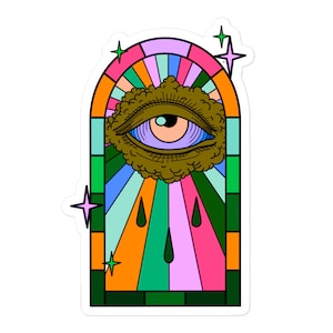 Tactical Sticker Slaps - The Watcher - Secret Variation: Sherbet - Military, Freedom, 2A, Airsoft, Mag Slaps, Psychedelic
