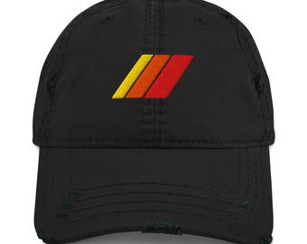 Gorra de papá desgastada con rayas TRD Heritage de Toyota: estilo urbano JDM