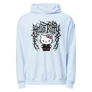 Deathcore Hello Kitty Unisex garment-dyed lightweight hoodie