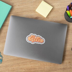 Retro Vinyl Die-Cut Sticker, Computer Sticker, Phone Sticker,