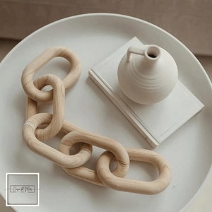 Wood Chain Link Home Decor image 4