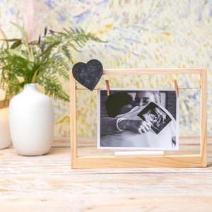 Engraved Baby Frame, Baby Countdown Frame with photo Ultrasound Baby Shower Gift, Mom To Be Gift, Pregnancy Announcement, New Parents Gift image 9