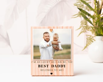 First Fathers Day Photo Gift for New Dad, Custom Engraved Photo Frame,  Gifts for Him,  Dad Frame, Dad gift, Father's Day Gift from kids