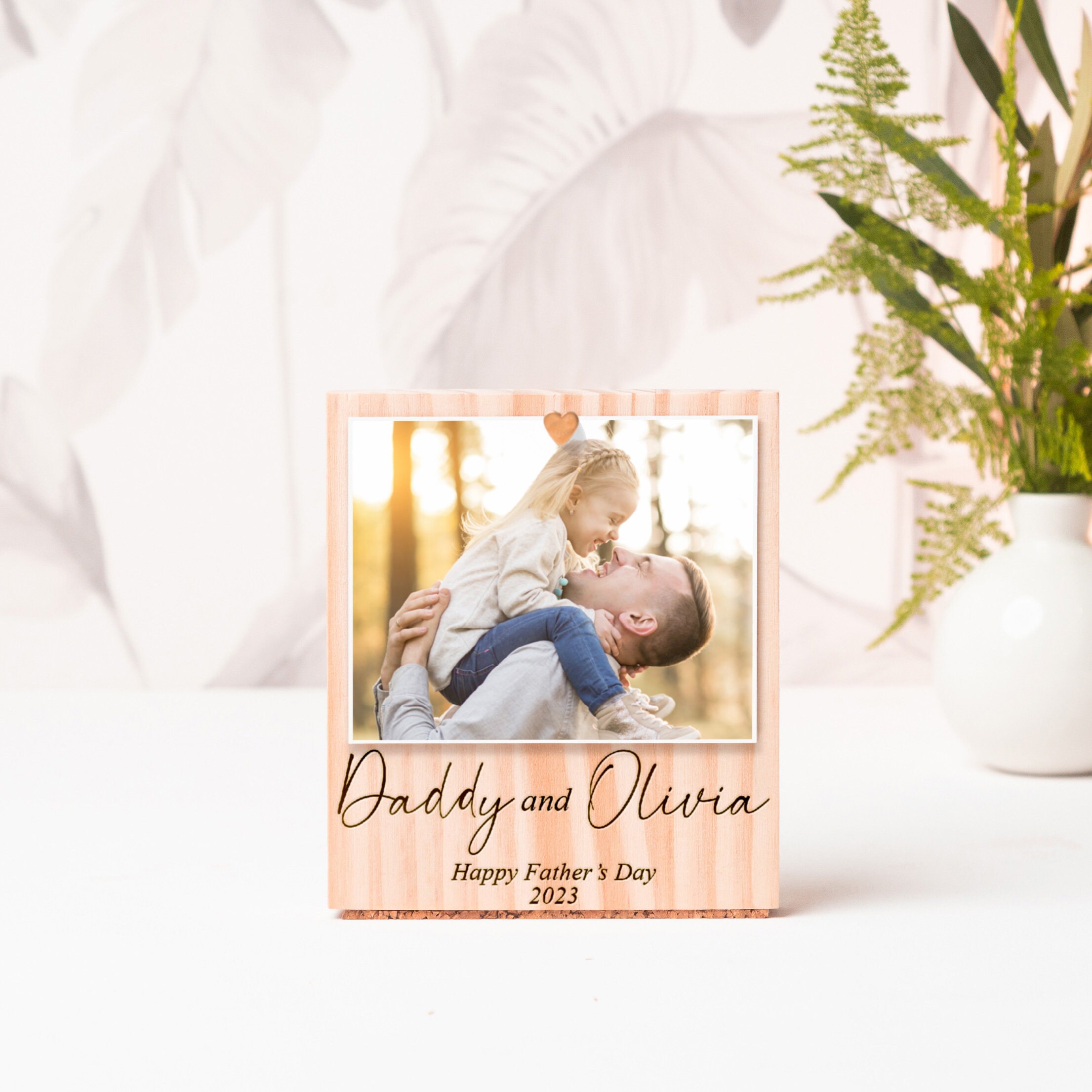 Engraved Wood Picture Frame: Daddy's Girl Photo Gift