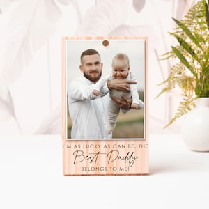 Premier cadeau photo de fête des pères pour nouveau papa, cadeau de fête des pères des enfants, cadre photo gravé personnalisé, cadeau papa, cadre papa, cadeaux pour lui