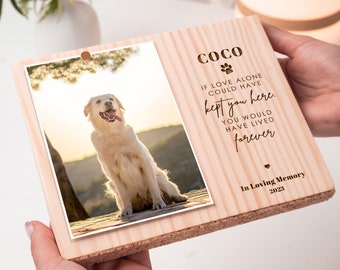 Pet Memorial Gift, Dog Loss Gift Photo, Cat Loss Gift, Dog Memorial Gift, Pet Loss Gift, Pet Sympathy Gift, Pet Engraved Wood Photo Block