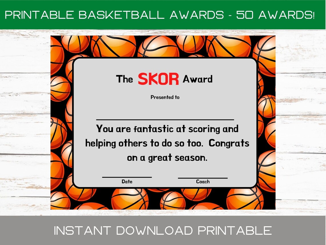 Basketball Team Candy Bar Award Certificates Sports Players Candy Bar