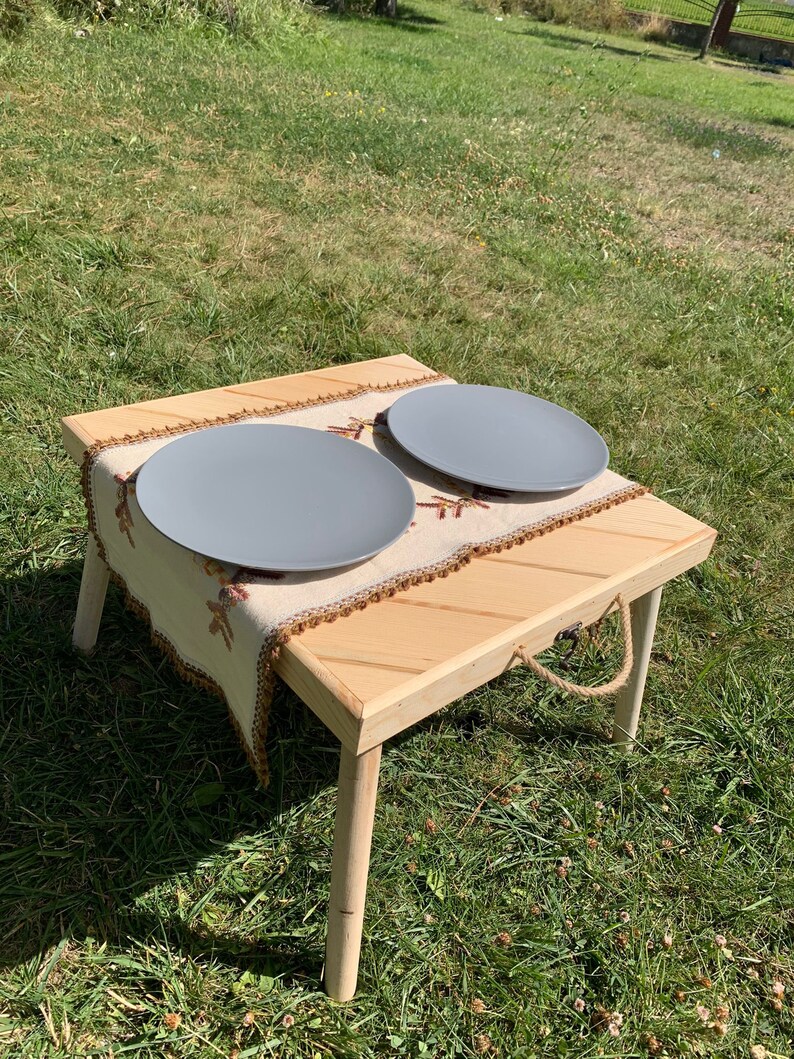 Picnic Table Boho Table Car Picnic Table Folding Etsy