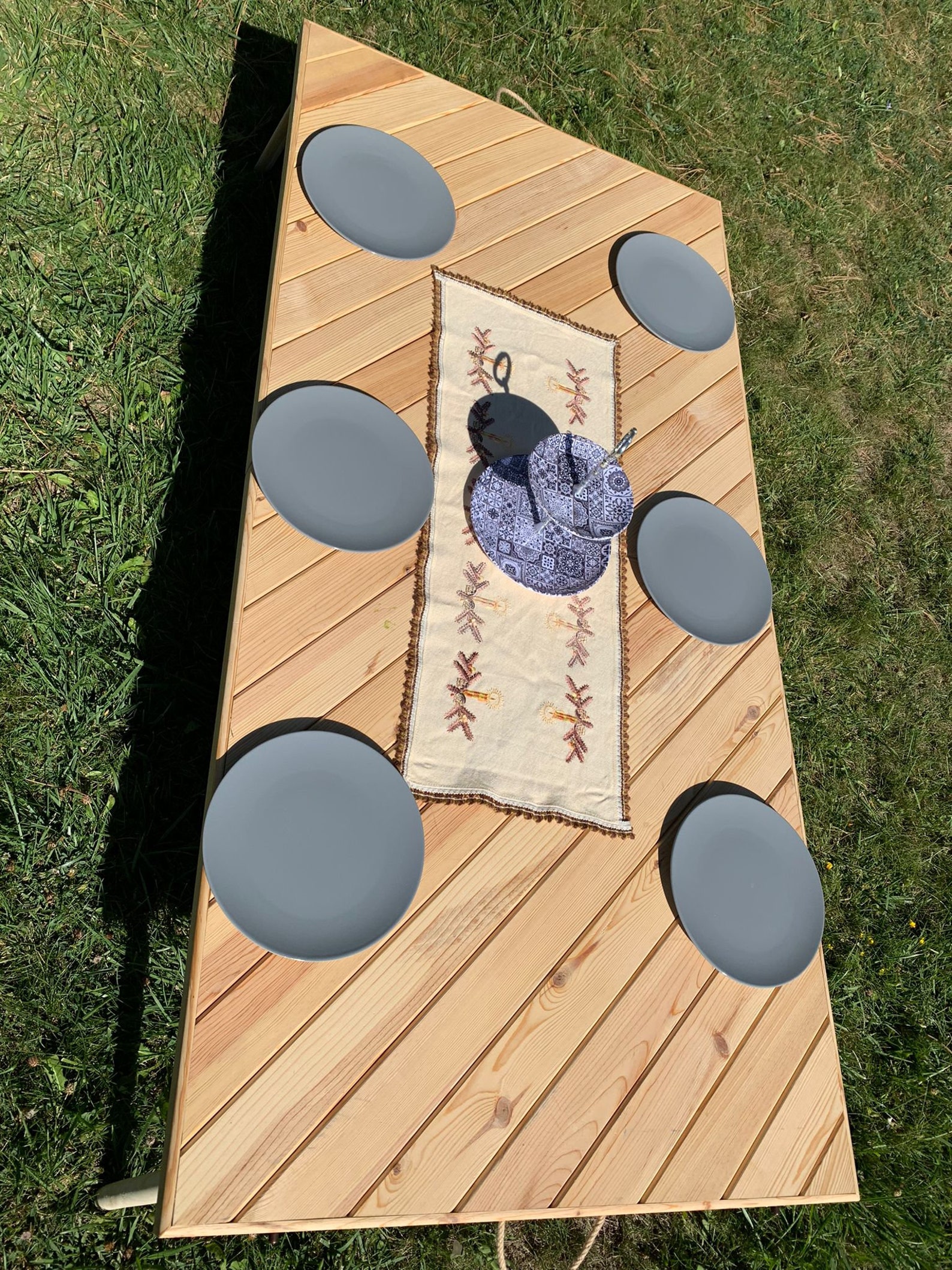 Picnic Table Boho Table Car Picnic Table Folding Etsy