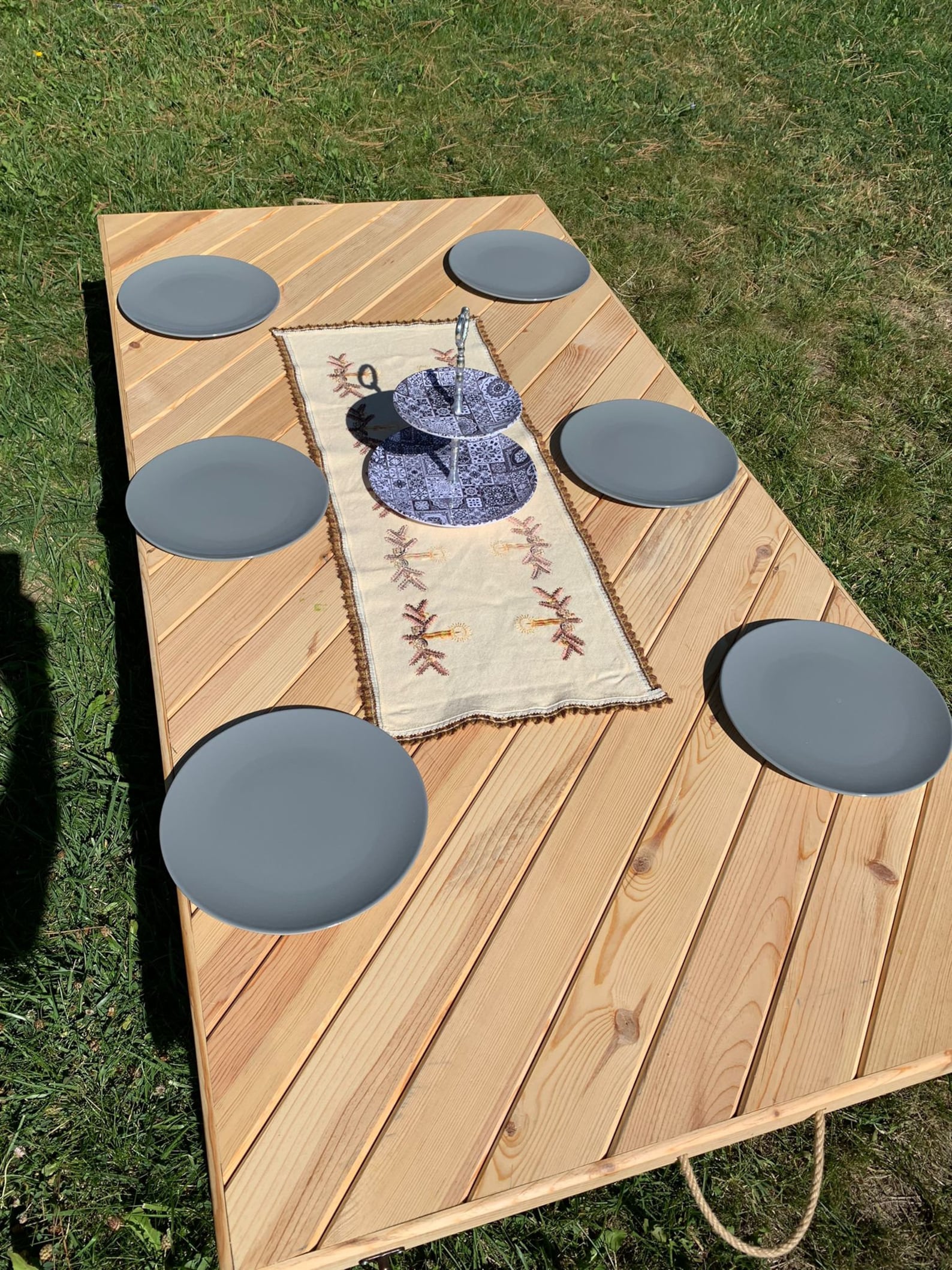 Picnic Table Boho Table Car Picnic Table Folding Etsy