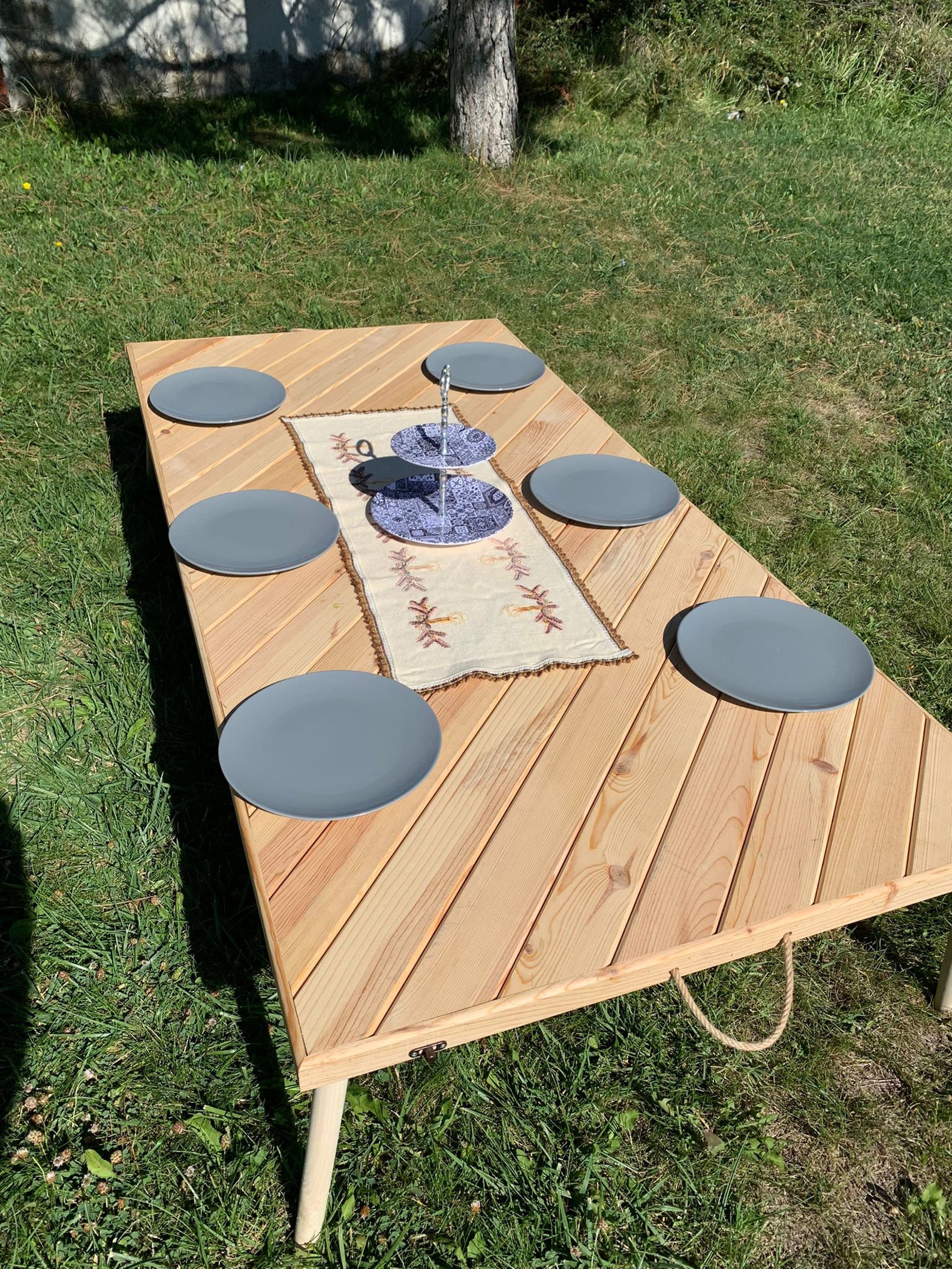 Picnic Table Boho Table Car Picnic Table Folding Etsy