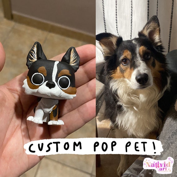 Cat Dog Pop Pet, Custom Funko Pop Pet, Custom Pop Pet Keychain