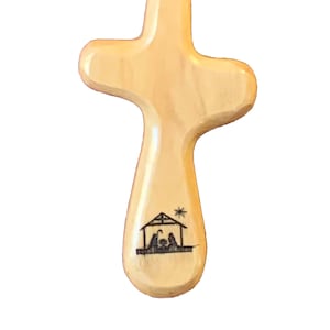 Nativity - Engraved Holding Cross