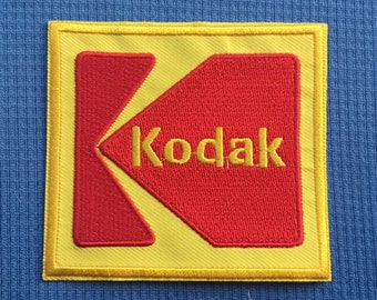 Kodak 35mm camera photography digital art badge iron sew on patch crest