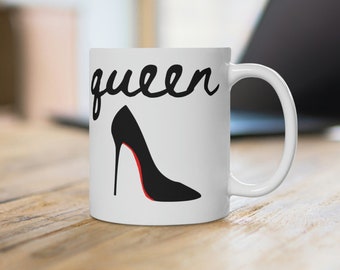 Schattige meisjes koffiemok, hoge hakken theekopje, koffie minnaar cadeau, koningin koffiemok, bruidscadeau, cadeaus voor haar, cadeau voor modeliefhebber