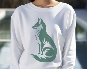 Fox Cottagecore Sweatshirt, Forestcore Fox Sweater, Vintage Forest Sweater, Forestcore Pullover, Woodland Wildlife Animal, Cute Fox Shirt