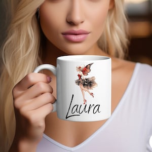 Personalized Fairycore Mug, Personalized Girls Coffee Mug, Fashionista Mug, Coffee Lover Gift, Fairy Tea Cup, Custom Fairy Mug, Girly Mug