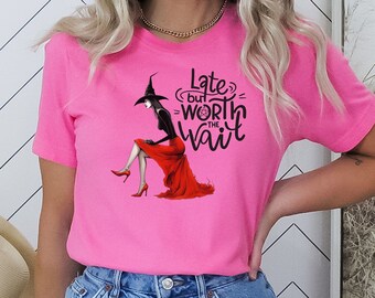 Wicked Witch Shirt, Witchie Tshirt, Witchful Tee, Cute Fall Shirt, Witchy T-shirt, Vintage Witch Teeshirt, High Heels Shirt, Halloween Witch