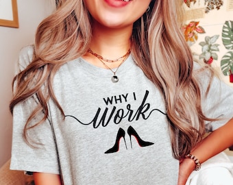 Rote Bottom Heels Shirt, High Heels Shirt, High Heel Tshirt, rote Böden Shirt, süße Mädchen Shirt, Stilettos Shirt, Glam Shirt, Heels T-Shirt