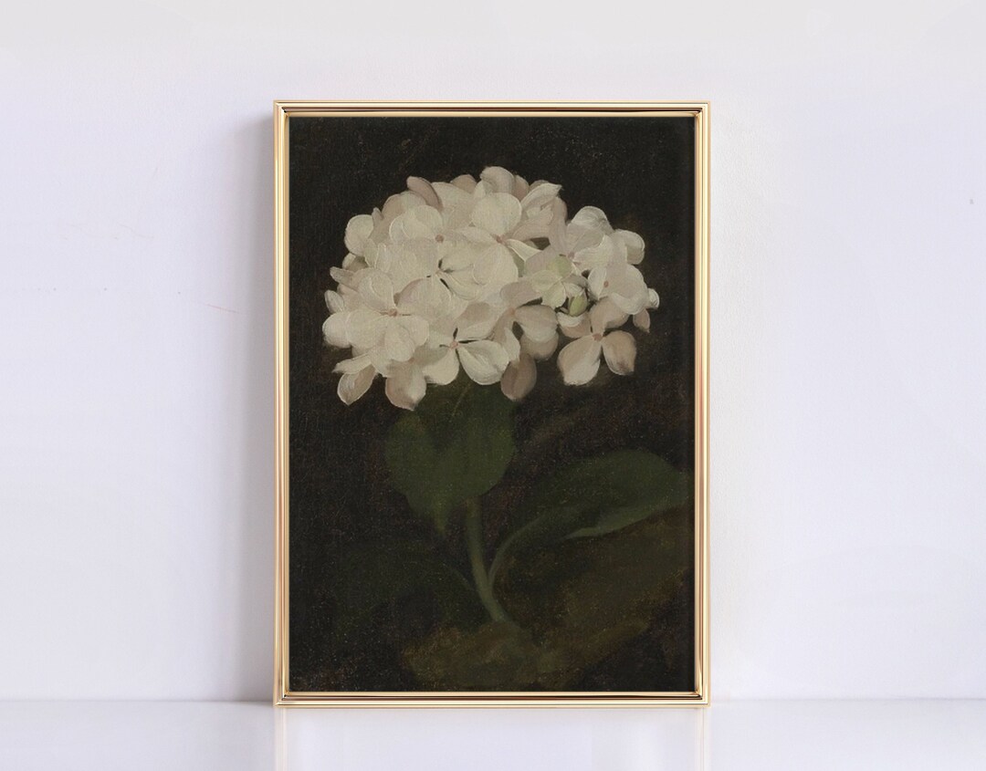 Moody Vintage Floral Print | Gothic Floral PRINTABLE Art | Dark ...