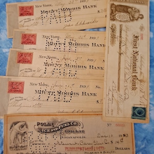 Bundle of 6, 1899 Old Bank Notes - Etsy