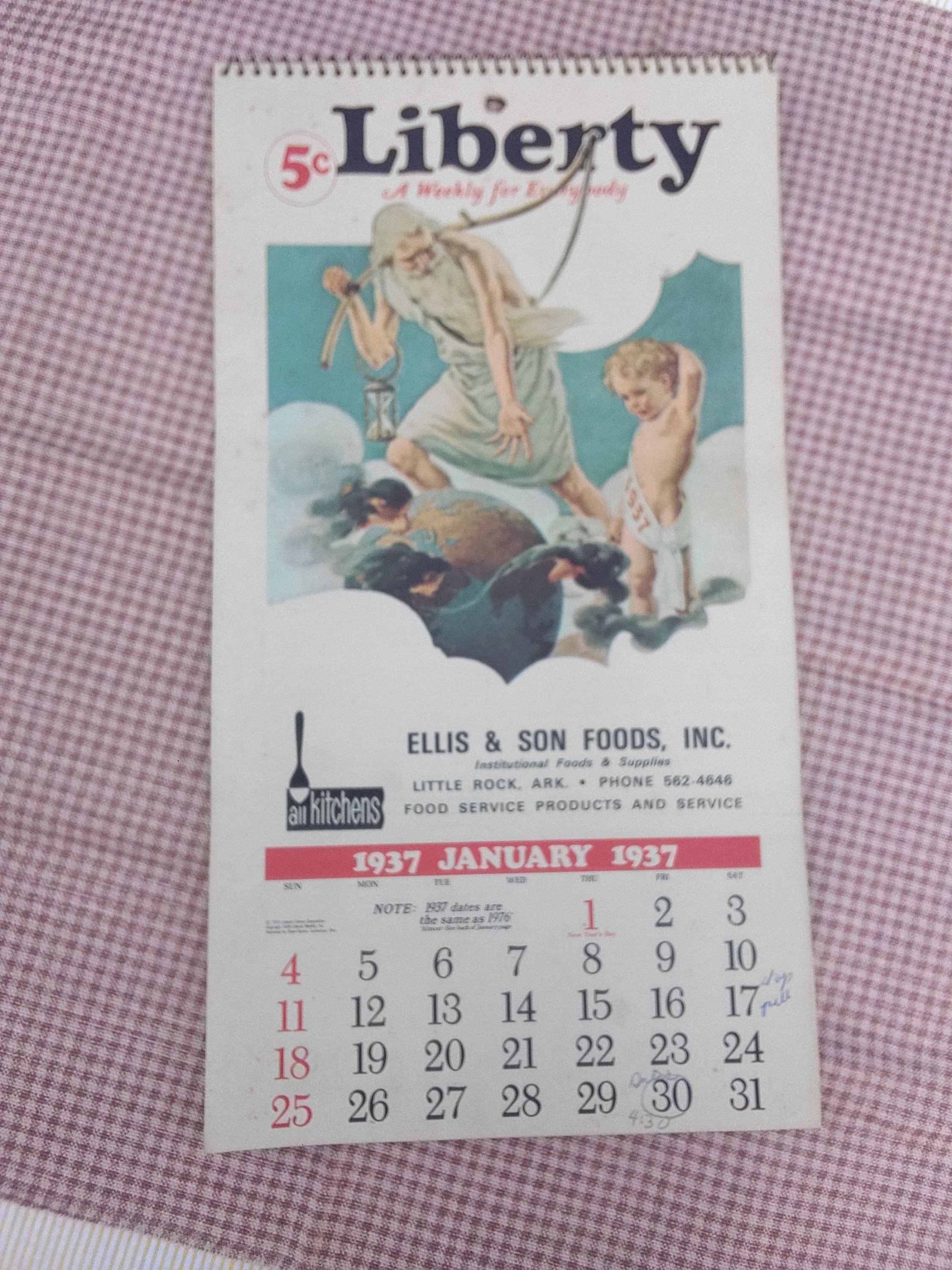 Miniaturkalender 1937 Au Bon Marché Boucicaut Calendar