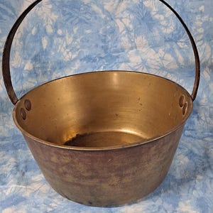Large Heavyweight, Brass Jelly Pot