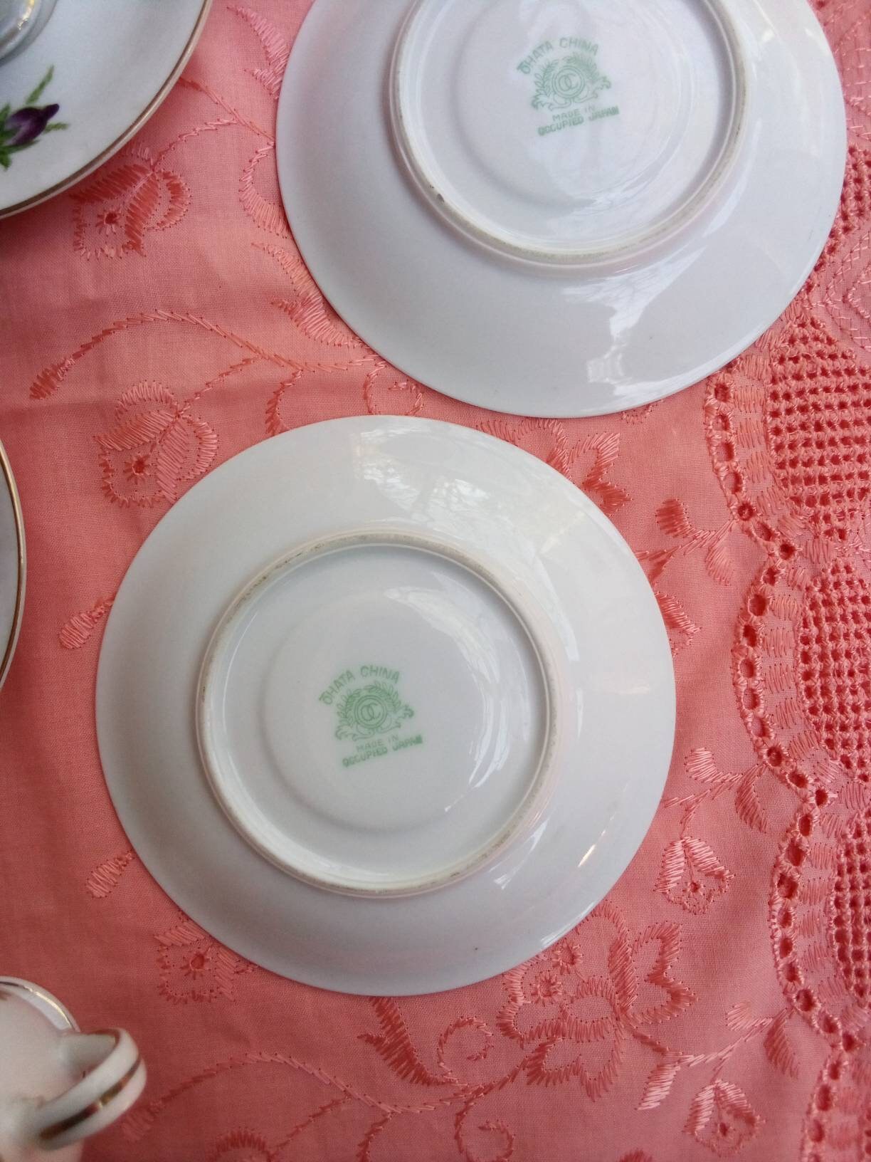 Ohata China, Made in Occupied Japan, Tea Cups With Saucers Etsy
