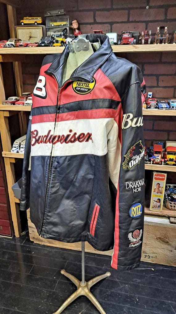 Bud NASCAR NEXTEL CUP レザージャケット Nascar Racing Nextel Cup Leather Jacket - Etsy