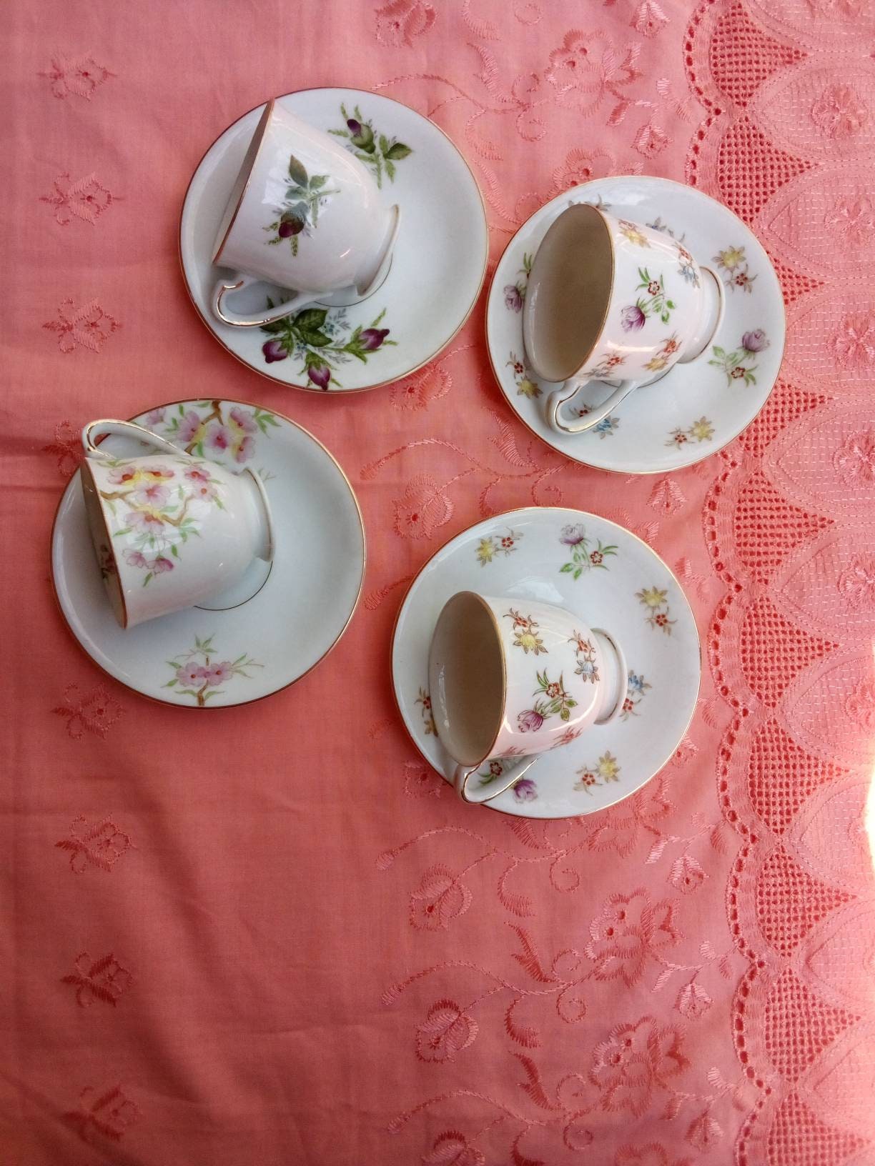 Ohata China, Made in Occupied Japan, Tea Cups With Saucers Etsy