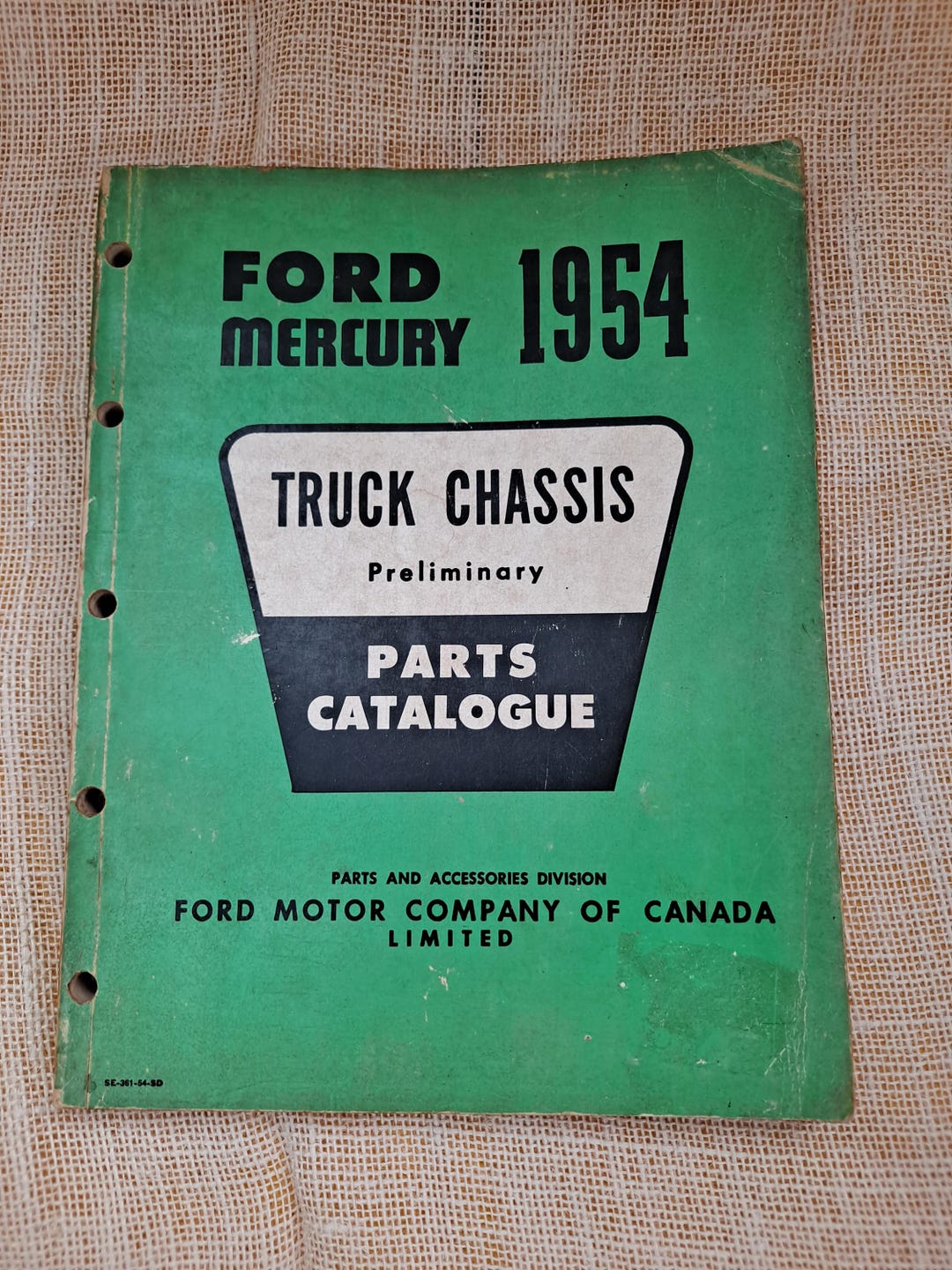 1954 Ford Mercury Parts Catalog Etsy