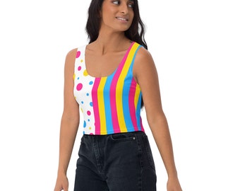 Pansexual Crop Top (white vers.)