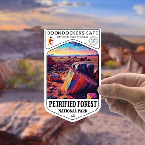 Petrified Forest National Park Sticker: Waterproof Vinyl Decal for Laptop, Water Bottle