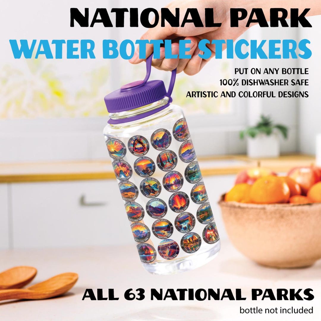 National Park Stickers: Waterproof Vinyl Decal Set for Outdoor ...