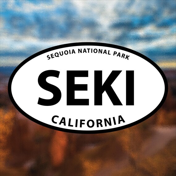 Sequoa Natonal Park Stcker, Calforna, Trees, Nature - Etsy